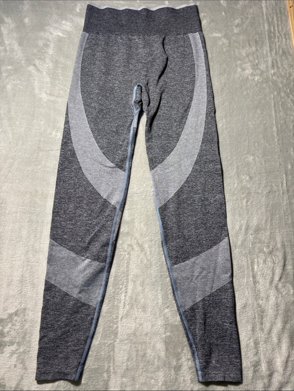 Victoria’s Secret PINK Seamless Gray Colorblock Leggings Size S